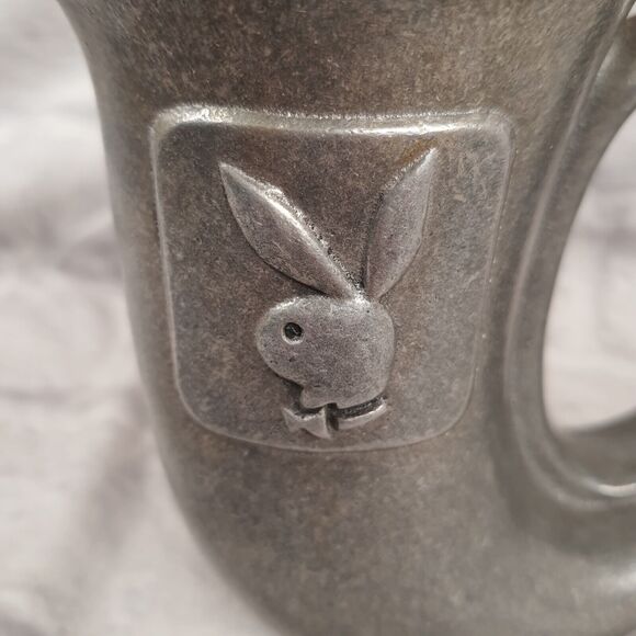 Vintage Playboy Carson Pewter Drinking Horn Mug Tavern Beer Tankard - Picture 3 of 9
